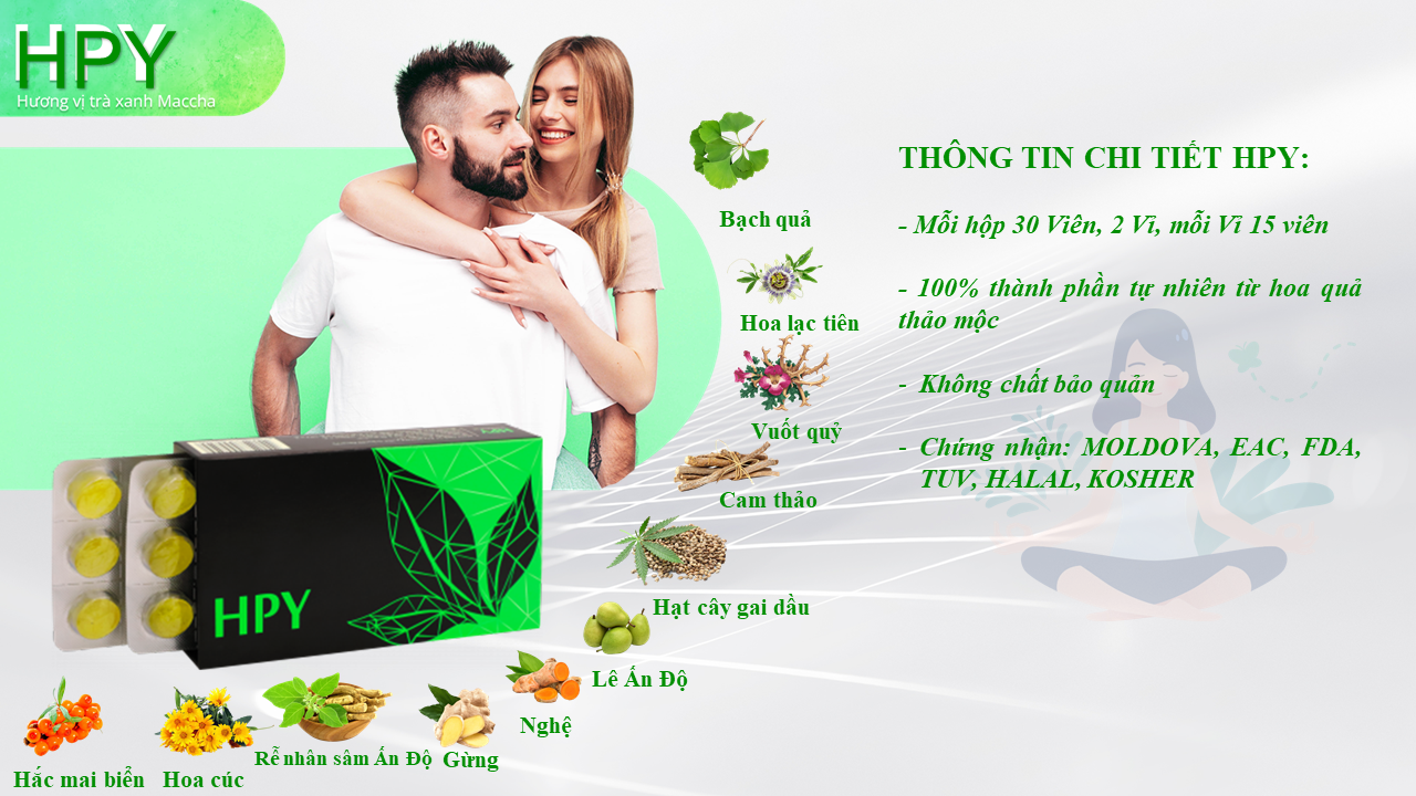 Kẹo ngậm HPY vị trà xanh